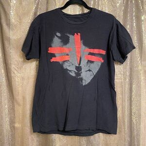 Fall Out Boy Emo Black/Red Put On Your War Paint T Shirt, M